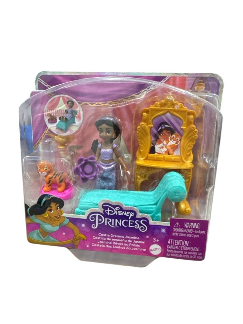 Disney Princess Castle Dreams Jasmine Playset - Includes Jasmine Doll Furniture